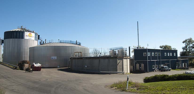 Biogasanläggningen i Karpalund utanför Kristianstad.