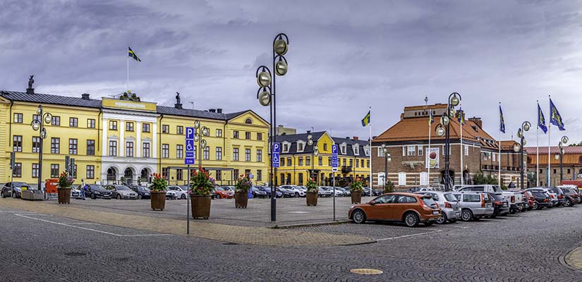 Bild på Stora torg i Kristianstad
